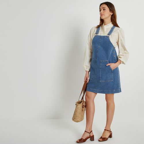 Abito salopette premaman, in denim - LA REDOUTE COLLECTIONS - Modalova