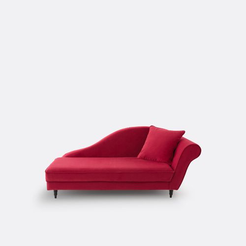 Chaise longue sinistra in velluto Lipstick - LA REDOUTE INTERIEURS - Modalova