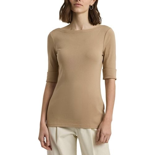 T-shirt scollo a barchetta maniche corte JUDY - LAUREN RALPH LAUREN - Modalova