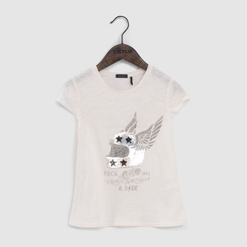 T-shirt A Maniche Corte Bambina Taglie 8 anni - 126 cm - ikks junior - Modalova