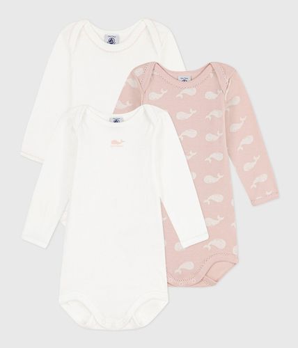 Confezione da 3 body maniche lunghe - PETIT BATEAU - Modalova