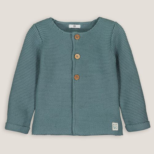 Cardigan In Maglia Con Bottoni In Cotone Bio 0-3 Anni Taglie prematuro - 45 cm - la redoute collections - Modalova