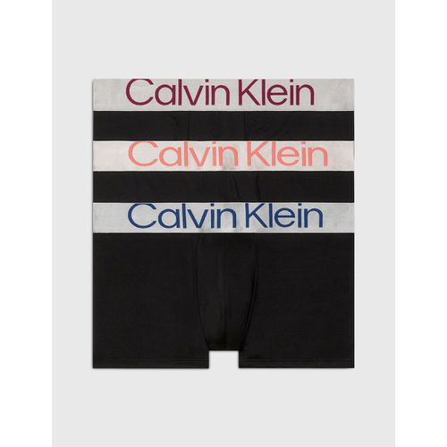 Confezione da 3 boxer tinta unita a vita bassa - CALVIN KLEIN UNDERWEAR - Modalova