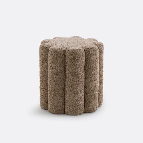 Pouf Bouclé, Justyna - la redoute interieurs - Modalova