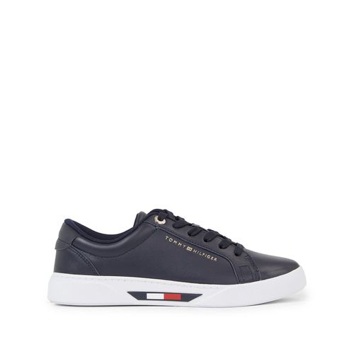 Sneakers basse in pelle - TOMMY HILFIGER - Modalova