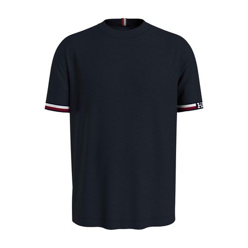 T-shirt Girocollo Con Fasce Colorate Uomo Taglie L - tommy hilfiger - Modalova