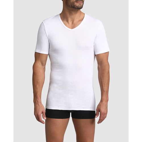 Confezione Da 2 T-shirt Eco Scollo A V + 1 Gratuita Uomo Taglie XL - dim - Modalova