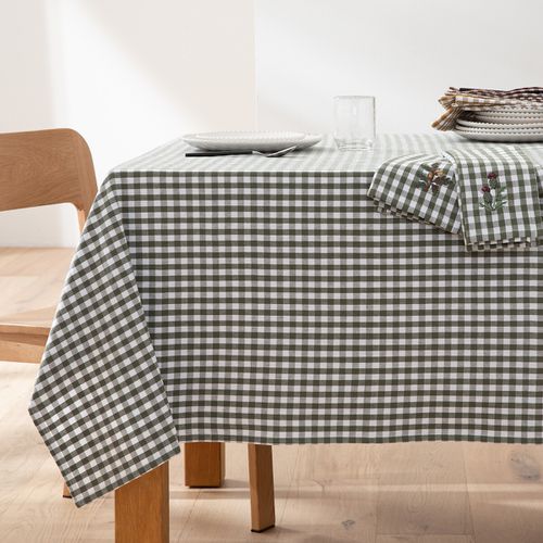 Tovaglia A Quadri Cotone Lavato Tinto In Filo Bethany Taglie 150 x 150 cm - la redoute interieurs - Modalova