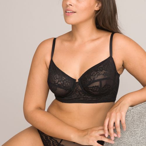 Reggiseno bustier in pizzo, Chantilly - LA REDOUTE COLLECTIONS - Modalova