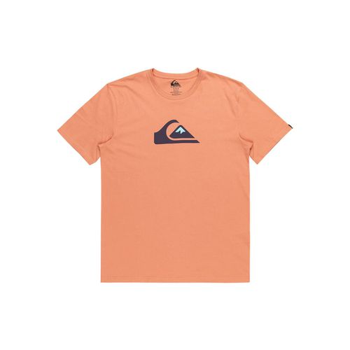 T-shirt A Maniche Corte Logo Al Centro Uomo Taglie S - quiksilver - Modalova