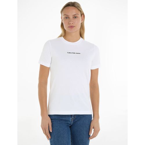 T-shirt Girocollo Maniche Corte Donna Taglie S - calvin klein jeans - Modalova