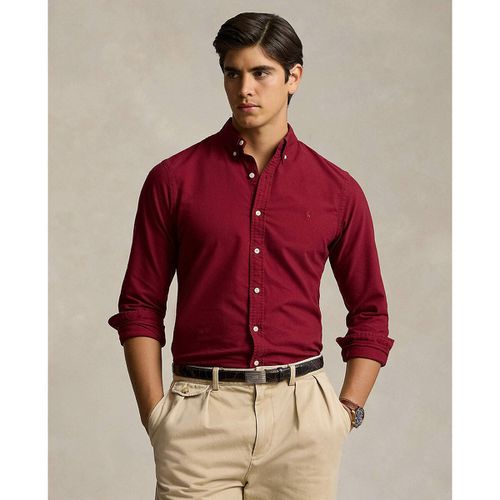 Camicia dritta in oxford garment dyed - POLO RALPH LAUREN - Modalova