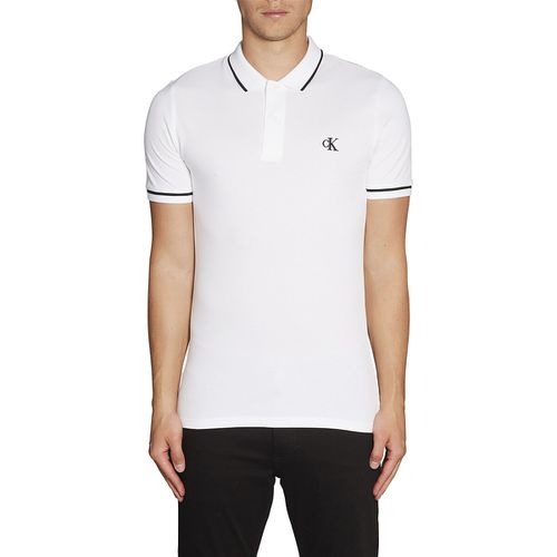 Polo Slim Maglia Piqué Tipping Uomo Taglie XXL - calvin klein jeans - Modalova