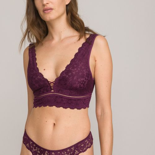 Reggiseno Bralette Triangolo, Pizzo Donna Taglie 1 A - la redoute collections - Modalova