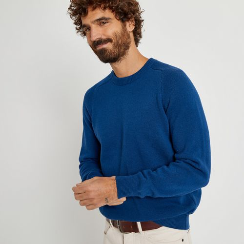 Pull Girocollo In Pura Lana D'agnello Uomo Taglie S - la redoute collections - Modalova