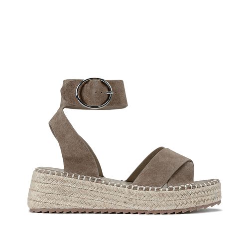 Sandali in pelle scamosciata, platform in corda - LA REDOUTE COLLECTIONS - Modalova