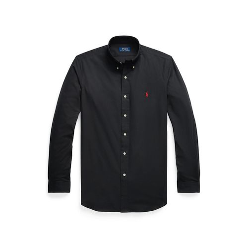 Camicia slim popeline tinta unita - POLO RALPH LAUREN - Modalova