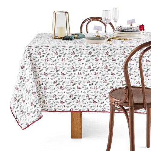 Tovaglia Cotone Lavato, Winter Berry Taglie 150 x 150 cm - la redoute interieurs - Modalova