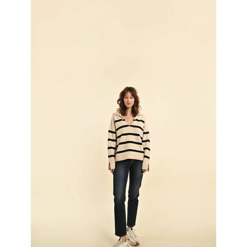 Maglione Stile Polo A Righe Donna Taglie XS - molly bracken - Modalova