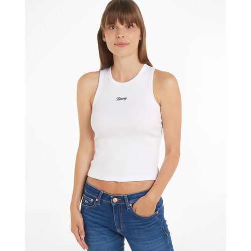 Top cropped con logo - TOMMY JEANS - Modalova