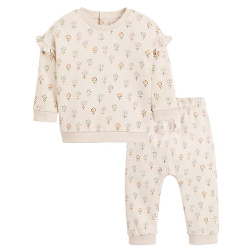 Completo 2 Pezzi Felpa E Pantaloni Taglie 1 mese - 54 cm - la redoute collections - Modalova