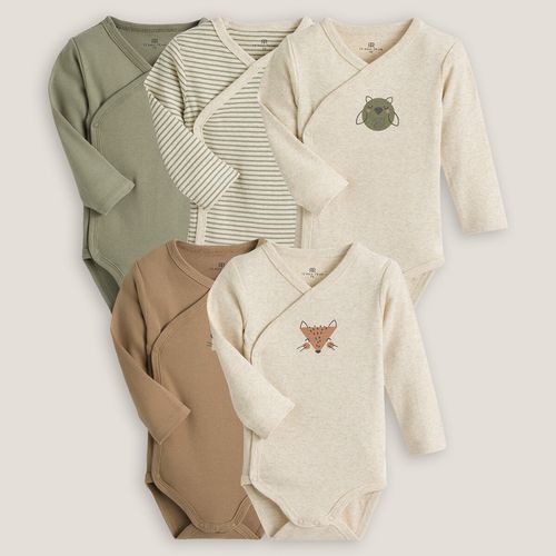 Confezione da 5 body nascita cotone bio prematuro-2 anni - LA REDOUTE COLLECTIONS - Modalova