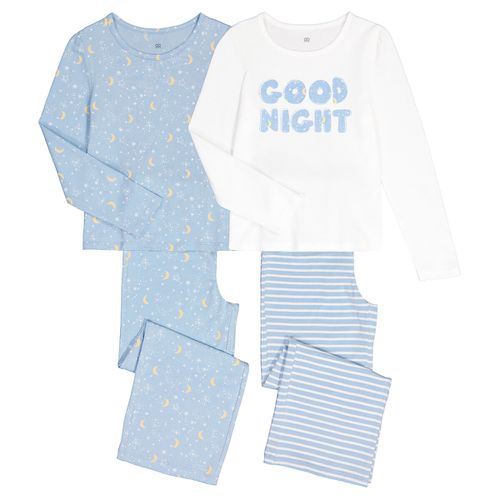 Confezione da 2 pigiami in cotone con stampa stelle e luna - LA REDOUTE COLLECTIONS - Modalova