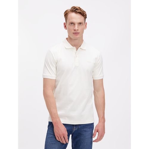 Polo slim fit in cotone con logo sul petto - CALVIN KLEIN - Modalova