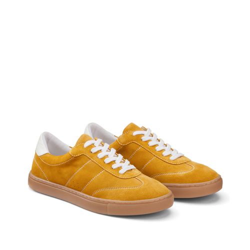 Sneakers in crosta di pelle con lacci - LA REDOUTE COLLECTIONS - Modalova