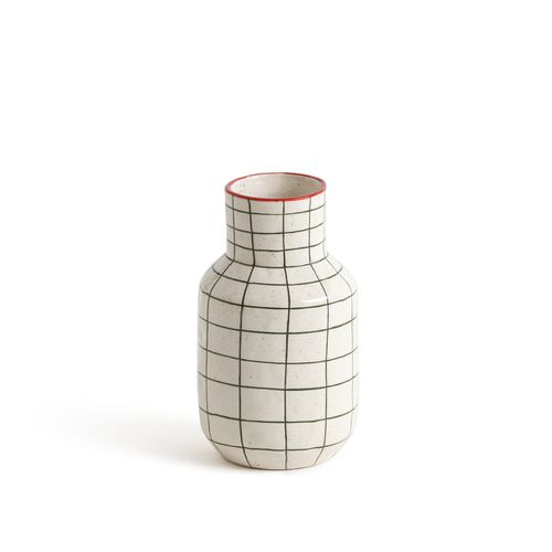 Vaso In Ceramica A Quadri H18,7 Cm, Neios - la redoute interieurs - Modalova