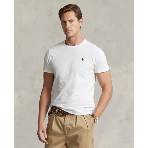 T-shirt Scollo Rotondo In Jersey Di Cotone Uomo Taglie XXL - polo ralph lauren - Modalova