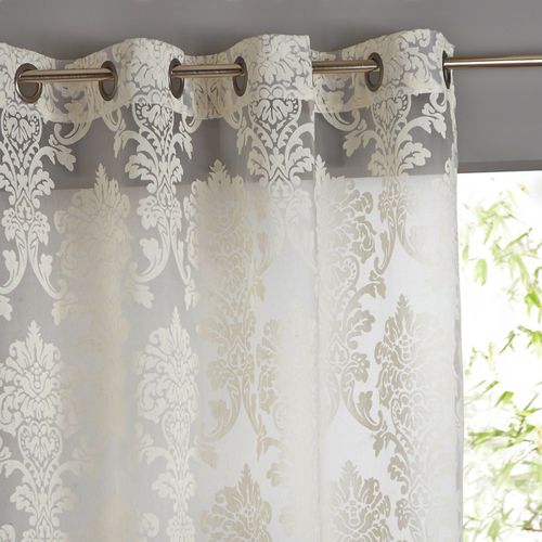 Tenda Damascata Con Occhielli, Arabesque Taglie 180 x 140 cm - so'home - Modalova