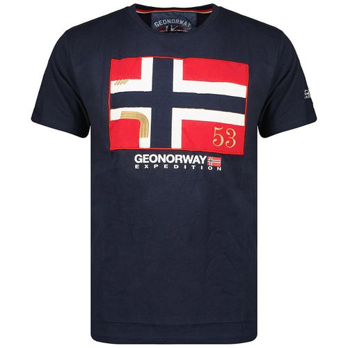 T-shirt maniche corte girocollo J-newflag - GEOGRAPHICAL NORWAY - Modalova