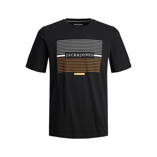 T-shirt girocollo con logo - JACK & JONES - Modalova