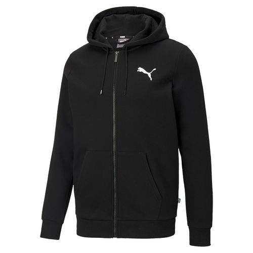 Felpa con cerniera e cappuccio piccolo logo essentiel - PUMA - Modalova