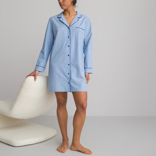 Camicia da notte in chambray in cotone, Signature - LA REDOUTE COLLECTIONS - Modalova