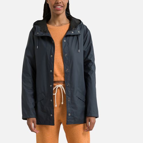 Giacca Anti Vento Unisex Di Media Lunghezza Con Cappuccio Jacket Uomo Taglie XS - rains - Modalova