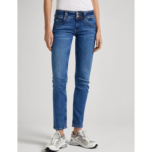 Jeans Slim, Vita Bassa Donna Taglie W26 L30 (US) - 40 (IT) - pepe jeans - Modalova
