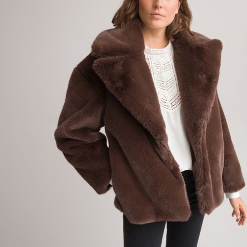 Cappotto corto tessuto effetto peluche - LA REDOUTE COLLECTIONS - Modalova