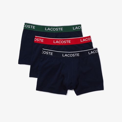 Confezione Da 3 Boxer Tinta Unita Uomo Taglie M - lacoste - Modalova