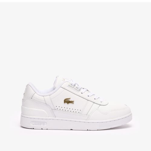 Sneakers In Pelle T-clip Donna Taglie 37 - lacoste - Modalova