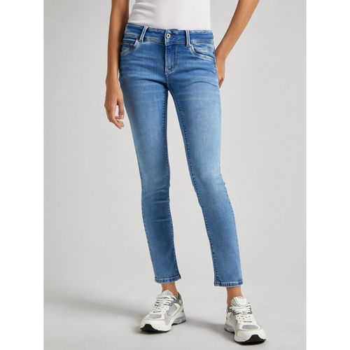 Jeans Slim, Vita Bassa Donna Taglie W26 L30 (US) - 40 (IT) - pepe jeans - Modalova