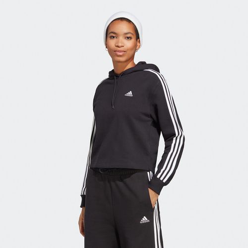 Felpa corta con cappuccio Essentials 3-Stripes - ADIDAS SPORTSWEAR - Modalova