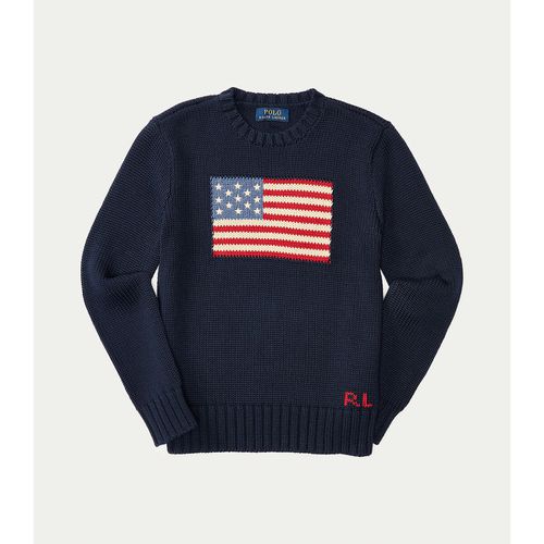 Maglione girocollo con bandiera - POLO RALPH LAUREN - Modalova