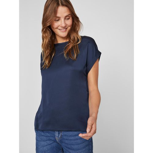 T-shirt In Satin, Girocollo Donna Taglie 38 - vila - Modalova