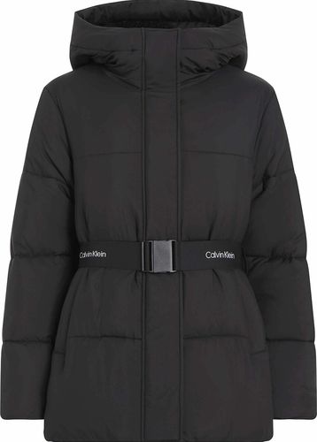 Piumino Con Cappuccio Cerniera Maniche Lunghe Donna Taglie S - calvin klein jeans - Modalova