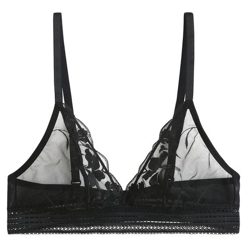 Reggiseno A Triangolo Senza Ferretti In Tulle Ricamato Donna Taglie 3 C - la redoute collections - Modalova