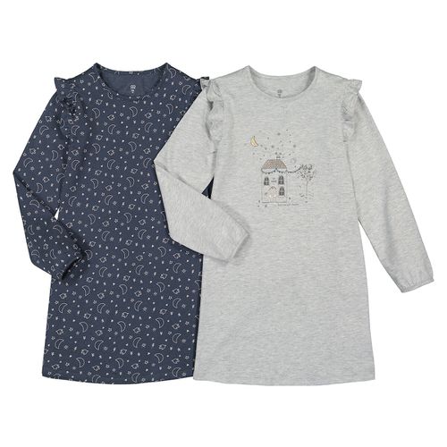 Confezione Da 2 Camicie Da Notte 3 - 12 Anni Bambina Taglie 3 anni - 94 cm - la redoute collections - Modalova