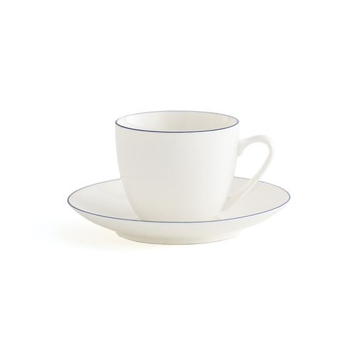 Confezione da 4 tazze/piattini da thé in porcellana, Malo - LA REDOUTE INTERIEURS - Modalova