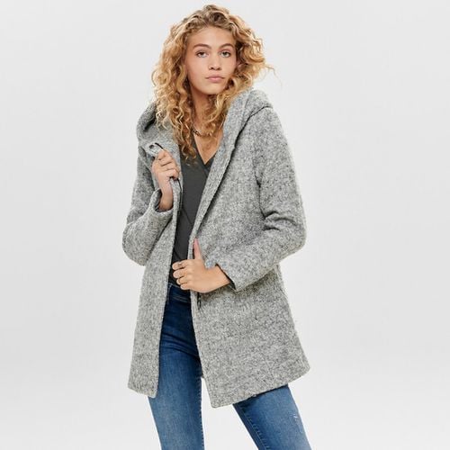 Cappotto Lungo In Bouclé Con Cappuccio Donna Taglie XS - only - Modalova